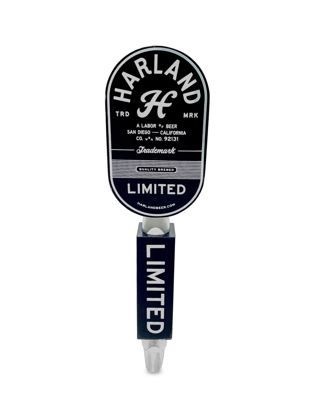 Premium custom molded tap handle with metallic finish